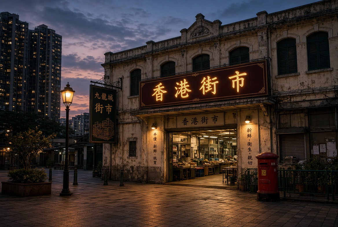 東涌逸東商場香港街市外觀